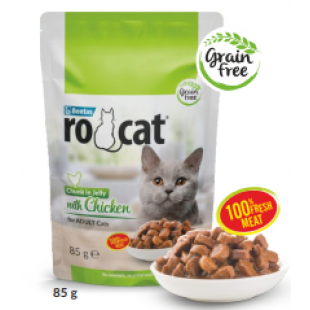 ROCAT POUCH TAVUKLU 85G JÖLELİ YAŞ MAMA